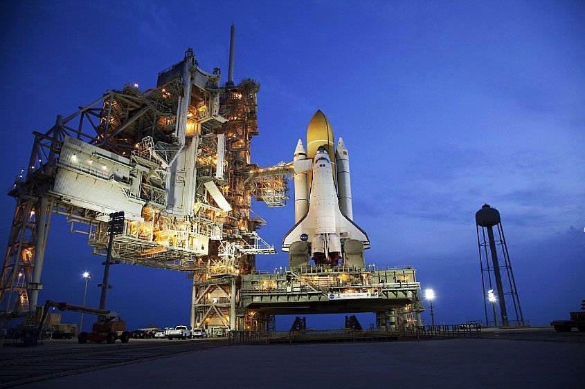 NASA space shuttle launch pad