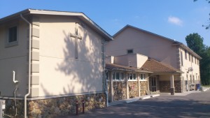 Frontlines Christian Fellowship church rear entrance of facilities