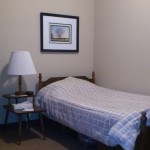 single bed retreat room of facilities