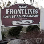 Frontlines Christian Fellowship church sign